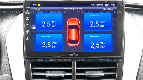 Màn hình DVD Android liền camera 360 Toyota Yaris 2019 - nay | Fujitech 360 